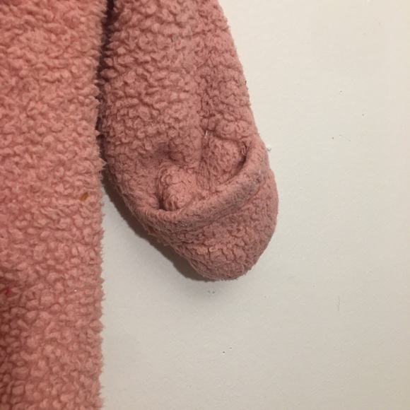 Carter's Pink Hooded Sherpa Pram Size 9 Months - Picture 5 of 10